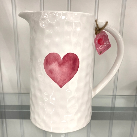 💘NEW Valentine's Day pitcher/jug (NOT RAE DUNN)